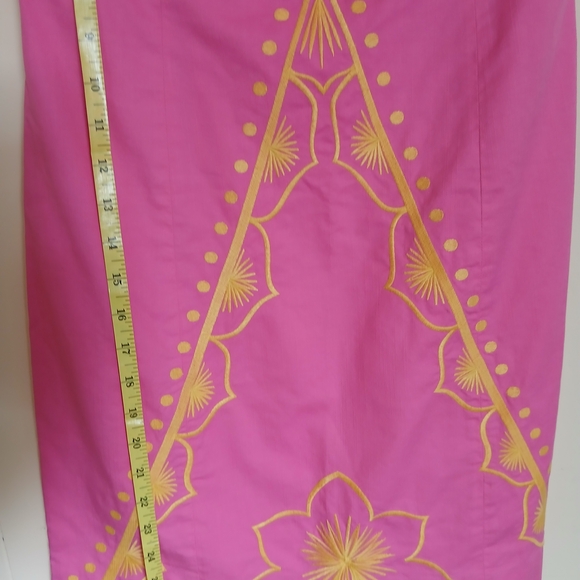 Lilly Pulitzer Pink and Yellow Strapless Dress - Picture 4 of 12